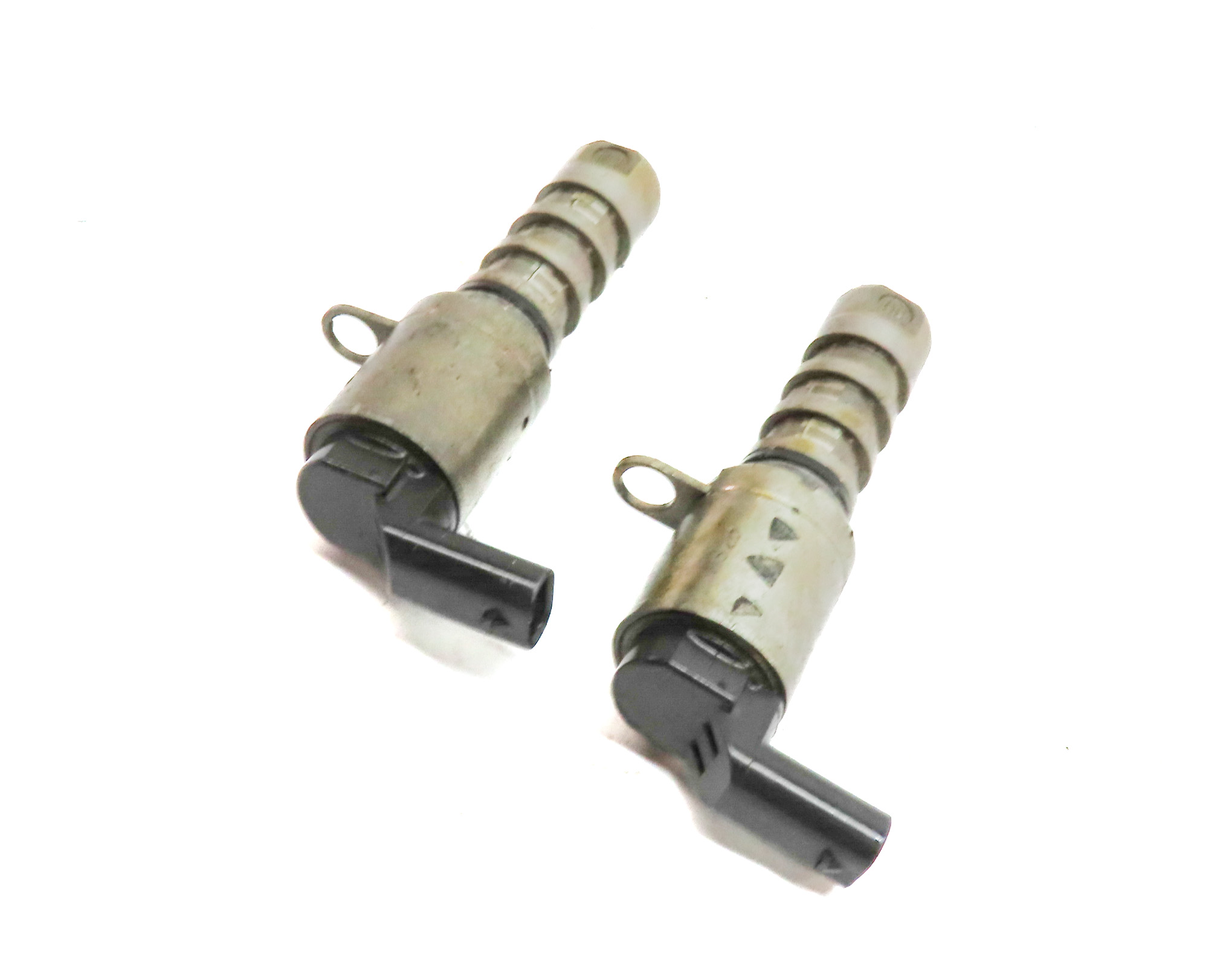 13 AUDI Q7 (4L) 3.0L SUPER (CTWB) ENGINE VVT VARIABLE VALVE TIMING SOLENOID SET — exact item pictured